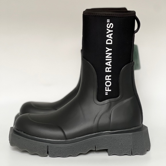 Off-White Sponge Rubber Rainboot - Picture 5 of 13